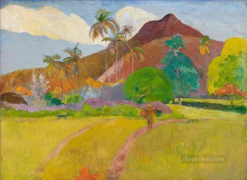 Paisaje tahitiano Postimpresionismo Primitivismo Paul Gauguin Pinturas al óleo